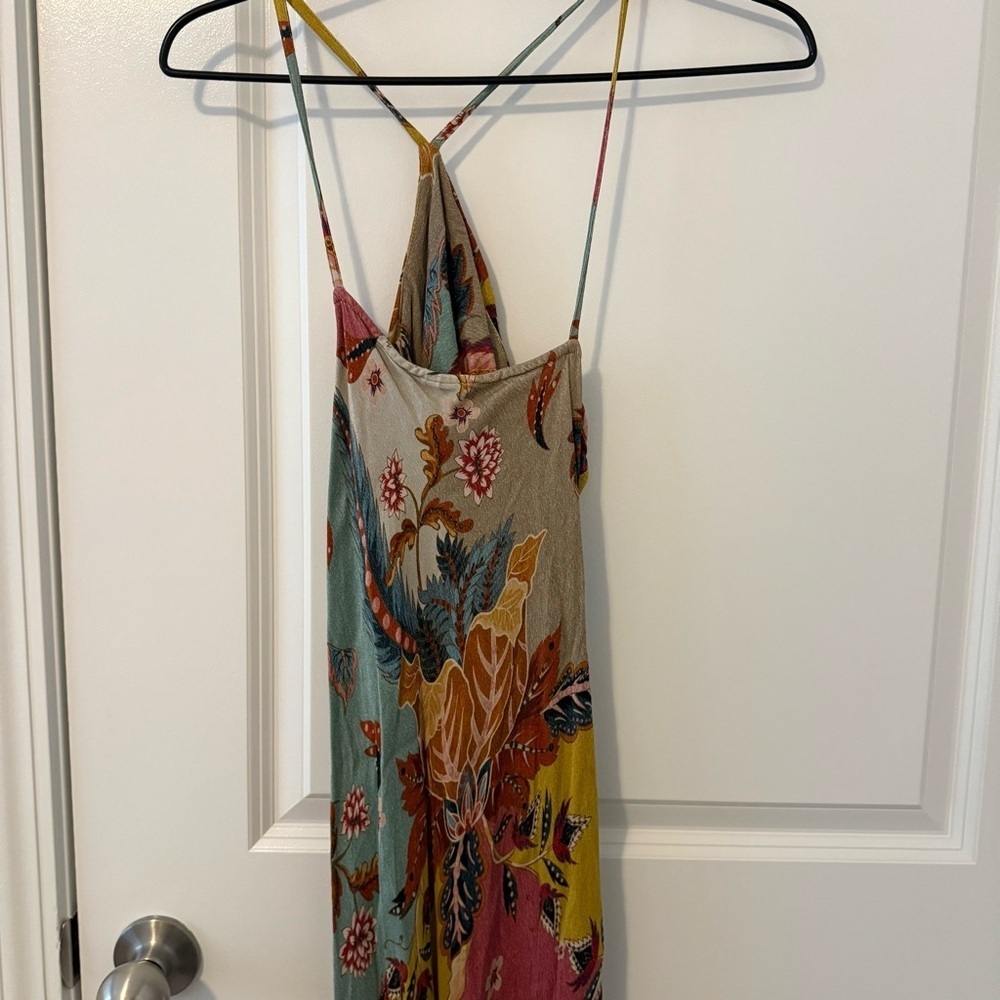 Anthropologie bl-nk slip Floral Midi Dress size 6 - Picture 3 of 9
